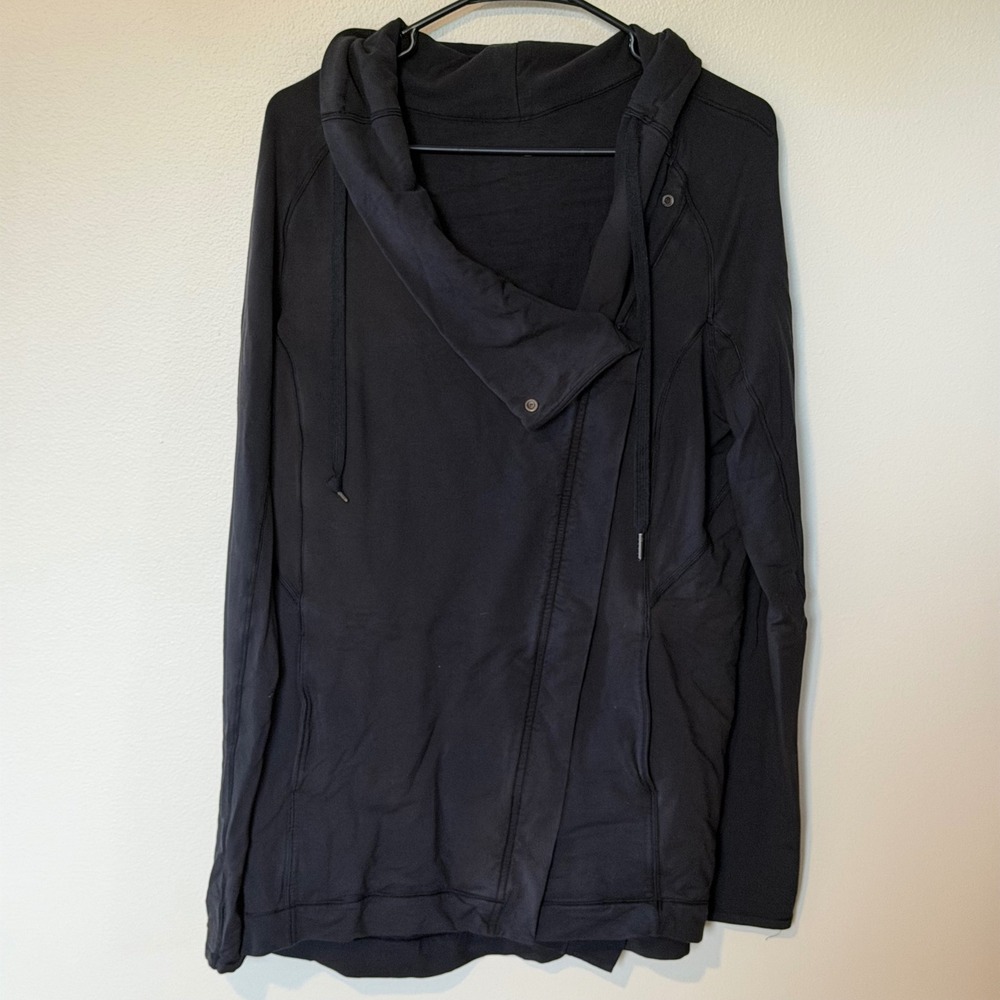 Lululemon Black Wrap Sweatshirt Full Zip 10